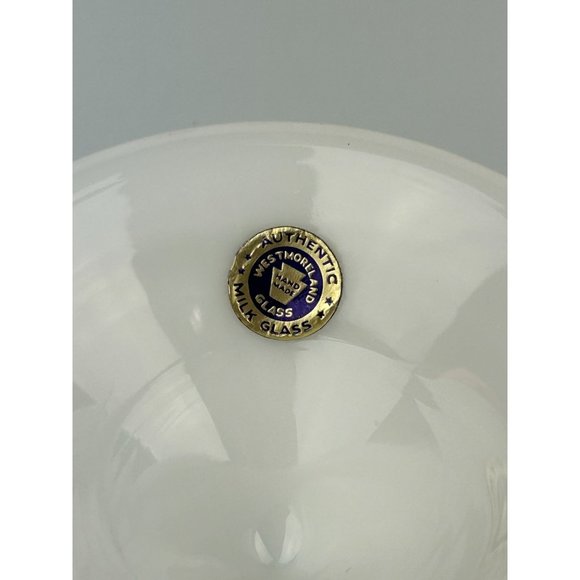 WESTMORELAND Authentic Milk Glass Set of 2 Hobnail Candle Holders White Home - Picture 11 of 12